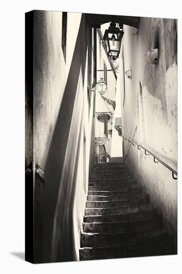 Steps in an Alley, Amalfi, Italy-George Oze-Stretched Canvas