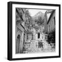 Steps in Taormina-Mario de Biasi-Framed Giclee Print