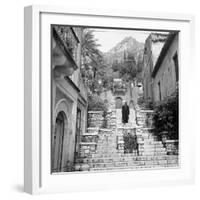 Steps in Taormina-Mario de Biasi-Framed Giclee Print