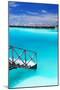 Steps into Amazing Blue Lagoon with Over-Water Bungalows-Martin Valigursky-Mounted Photographic Print