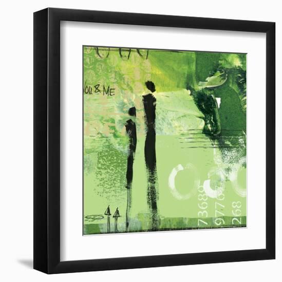 Steps into the Green I-Lucy Cloud-Framed Art Print