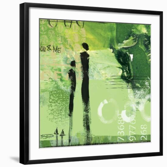 Steps into the Green I-Lucy Cloud-Framed Art Print