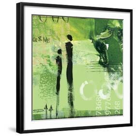 Steps into the Green I-Lucy Cloud-Framed Art Print