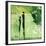 Steps into the Green I-Lucy Cloud-Framed Art Print