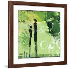 Steps into the Green I-Lucy Cloud-Framed Art Print