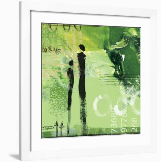 Steps into the Green I-Lucy Cloud-Framed Art Print