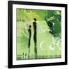 Steps into the Green I-Lucy Cloud-Framed Art Print