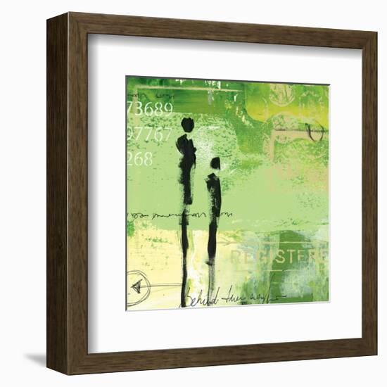 Steps into the Green III-Lucy Cloud-Framed Art Print