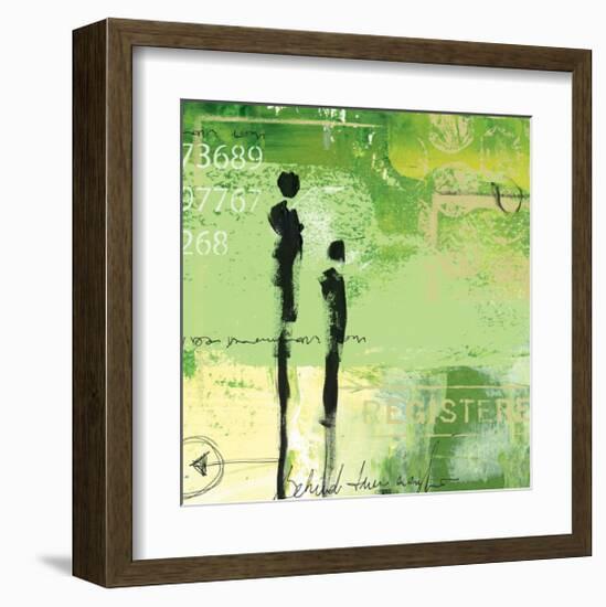 Steps into the Green III-Lucy Cloud-Framed Art Print