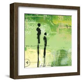 Steps into the Green III-Lucy Cloud-Framed Art Print