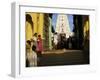 Steps Leading to the Brahma Temple, Where Incarnation of Brahma Took Place, Pushkar, India-Tony Gervis-Framed Photographic Print