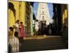 Steps Leading to the Brahma Temple, Where Incarnation of Brahma Took Place, Pushkar, India-Tony Gervis-Mounted Photographic Print