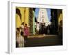 Steps Leading to the Brahma Temple, Where Incarnation of Brahma Took Place, Pushkar, India-Tony Gervis-Framed Photographic Print