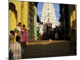 Steps Leading to the Brahma Temple, Where Incarnation of Brahma Took Place, Pushkar, India-Tony Gervis-Mounted Photographic Print
