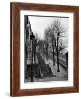 Steps Leading to the Top of the Butte Montemartre-Ed Clark-Framed Photographic Print