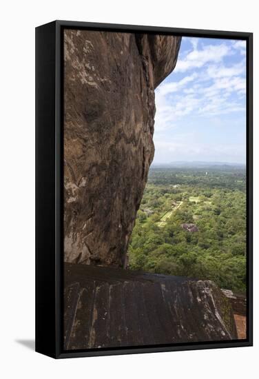 Steps Leading Up Sigiriya (Lion Rock), UNESCO World Heritage Site, Sri Lanka, Asia-Charlie-Framed Stretched Canvas