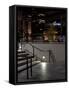 Steps of a Building at Night, US Bank Tower, Los Angeles, California, USA-null-Framed Stretched Canvas