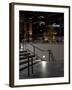 Steps of a Building at Night, US Bank Tower, Los Angeles, California, USA-null-Framed Premium Photographic Print