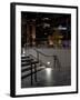 Steps of a Building at Night, US Bank Tower, Los Angeles, California, USA-null-Framed Premium Photographic Print