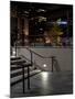 Steps of a Building at Night, US Bank Tower, Los Angeles, California, USA-null-Mounted Premium Photographic Print