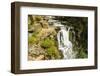 Steps of limestone strata make a waterfall on the Rio Arazas, upper Ordesa Valley, Ordesa National -Robert Francis-Framed Photographic Print