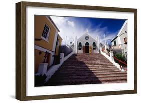 Steps Of St Peters Church, Bermuda-George Oze-Framed Photographic Print