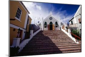 Steps Of St Peters Church, Bermuda-George Oze-Mounted Photographic Print