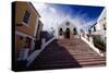 Steps Of St Peters Church, Bermuda-George Oze-Stretched Canvas