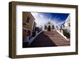 Steps Of St Peters Church, Bermuda-George Oze-Framed Photographic Print