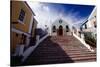 Steps Of St Peters Church, Bermuda-George Oze-Stretched Canvas