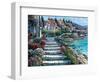 Steps of St. Tropez-Howard Behrens-Framed Art Print