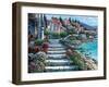 Steps of St. Tropez-Howard Behrens-Framed Art Print