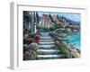 Steps of St. Tropez-Howard Behrens-Framed Art Print