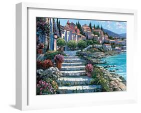 Steps of St. Tropez-Howard Behrens-Framed Art Print