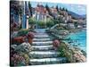 Steps of St. Tropez-Howard Behrens-Stretched Canvas