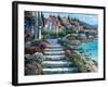 Steps of St. Tropez-Howard Behrens-Framed Art Print