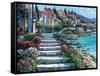 Steps of St. Tropez-Howard Behrens-Framed Stretched Canvas