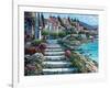 Steps of St. Tropez-Howard Behrens-Framed Art Print