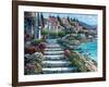 Steps of St. Tropez-Howard Behrens-Framed Art Print