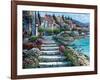 Steps of St. Tropez-Howard Behrens-Framed Art Print