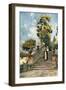 Steps of the Dominican Nun's Church of SS Domenico and Sisto-Alberto Pisa-Framed Giclee Print