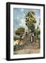 Steps of the Dominican Nun's Church of SS Domenico and Sisto-Alberto Pisa-Framed Giclee Print