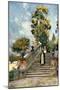 Steps of the Dominican Nun's Church of SS Domenico and Sisto-Alberto Pisa-Mounted Giclee Print