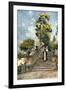 Steps of the Dominican Nun's Church of SS Domenico and Sisto-Alberto Pisa-Framed Giclee Print