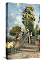 Steps of the Dominican Nun's Church of SS Domenico and Sisto-Alberto Pisa-Stretched Canvas