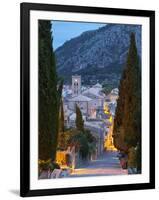 Steps of the Way of the Cross and Nostra Senyora Dels Angels Church, Pollenca, Mallorca, Balearic I-Doug Pearson-Framed Premium Photographic Print