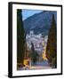 Steps of the Way of the Cross and Nostra Senyora Dels Angels Church, Pollenca, Mallorca, Balearic I-Doug Pearson-Framed Photographic Print