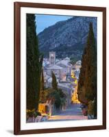 Steps of the Way of the Cross and Nostra Senyora Dels Angels Church, Pollenca, Mallorca, Balearic I-Doug Pearson-Framed Photographic Print