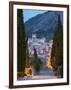 Steps of the Way of the Cross and Nostra Senyora Dels Angels Church, Pollenca, Mallorca, Balearic I-Doug Pearson-Framed Photographic Print