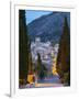 Steps of the Way of the Cross and Nostra Senyora Dels Angels Church, Pollenca, Mallorca, Balearic I-Doug Pearson-Framed Photographic Print